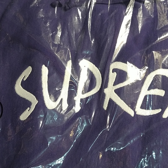 Supreme Ftp Arc Hooded Sweatshirt Washed Navy XL - Picture 4 of 6
